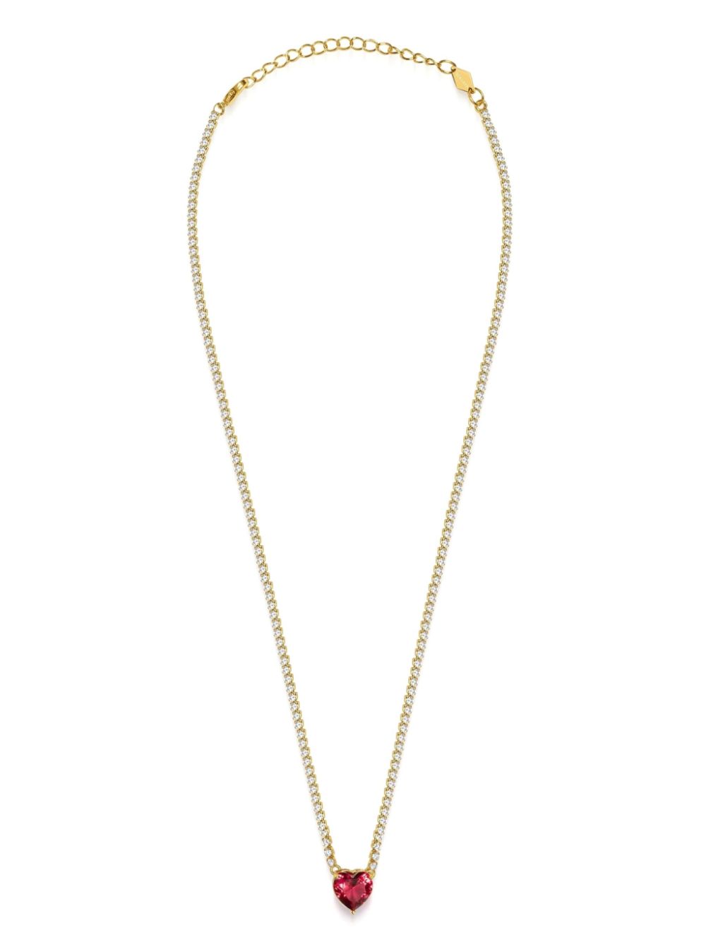 Nialaya Jewelry cubic-zirconia chain necklace - Gold von Nialaya Jewelry