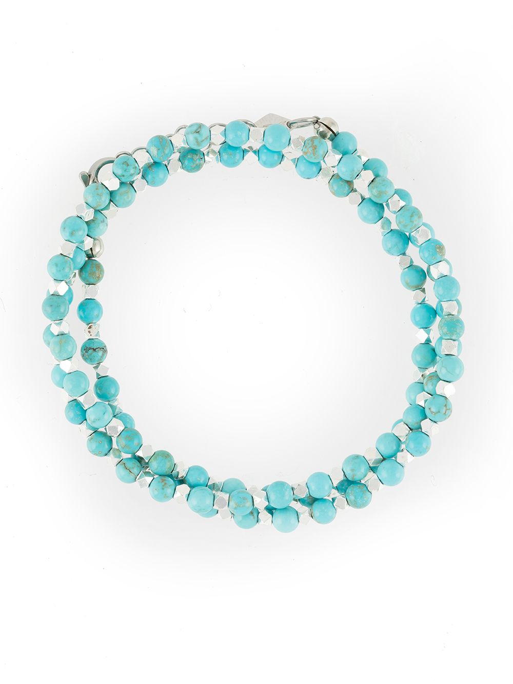 Nialaya Jewelry double-layered turquoise bracelet - Blue von Nialaya Jewelry