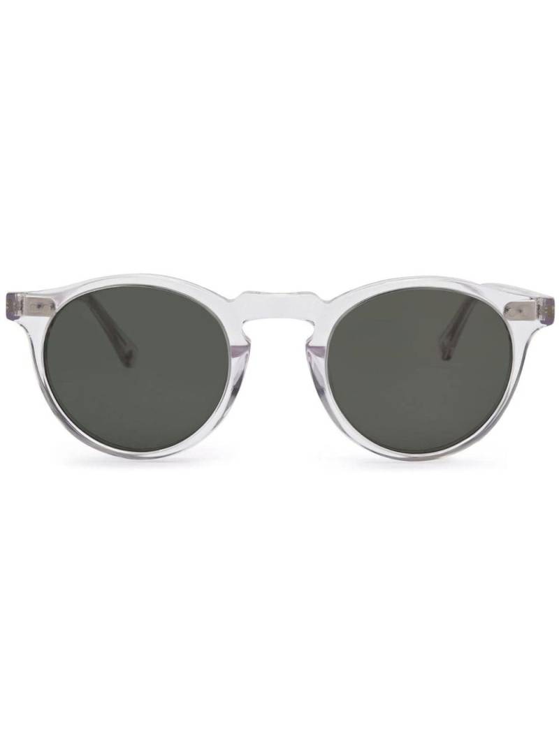 Nialaya Jewelry enamel-detail round-frame sunglasses - Green von Nialaya Jewelry