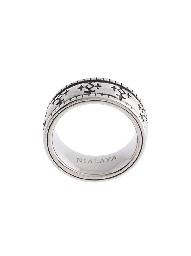 Nialaya Jewelry enameled ring - Silver von Nialaya Jewelry