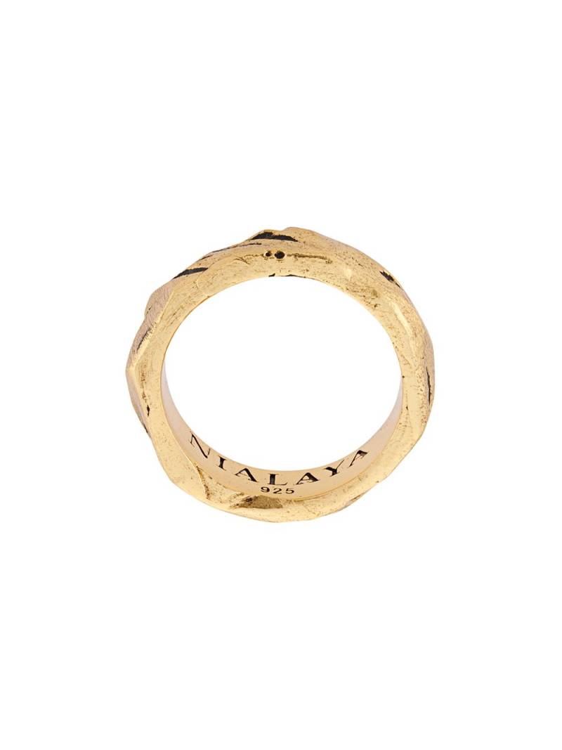 Nialaya Jewelry engraved ring - Gold von Nialaya Jewelry