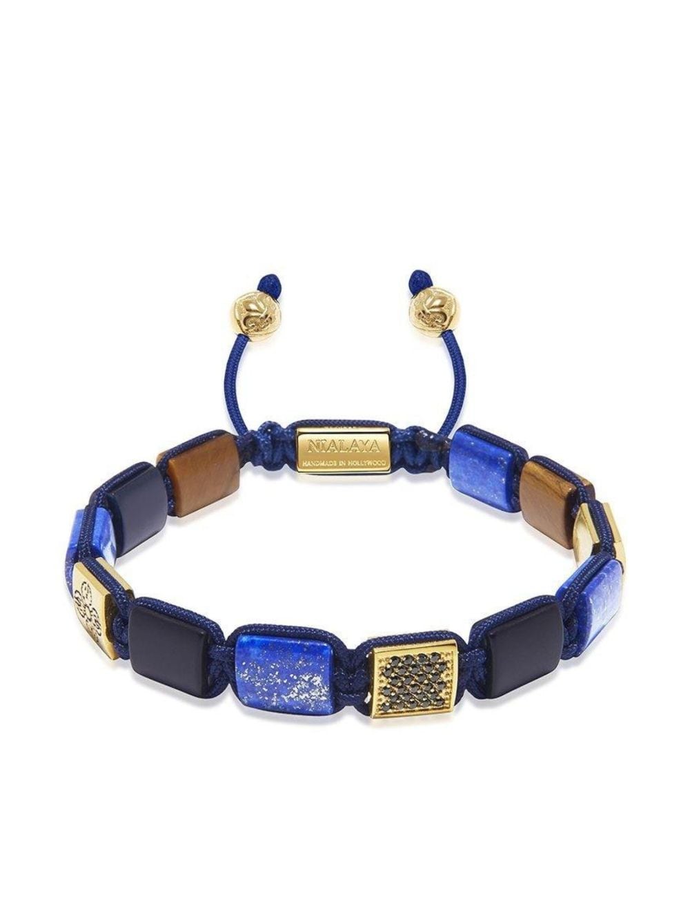 Nialaya Jewelry flat-bead bracelet - Blue von Nialaya Jewelry