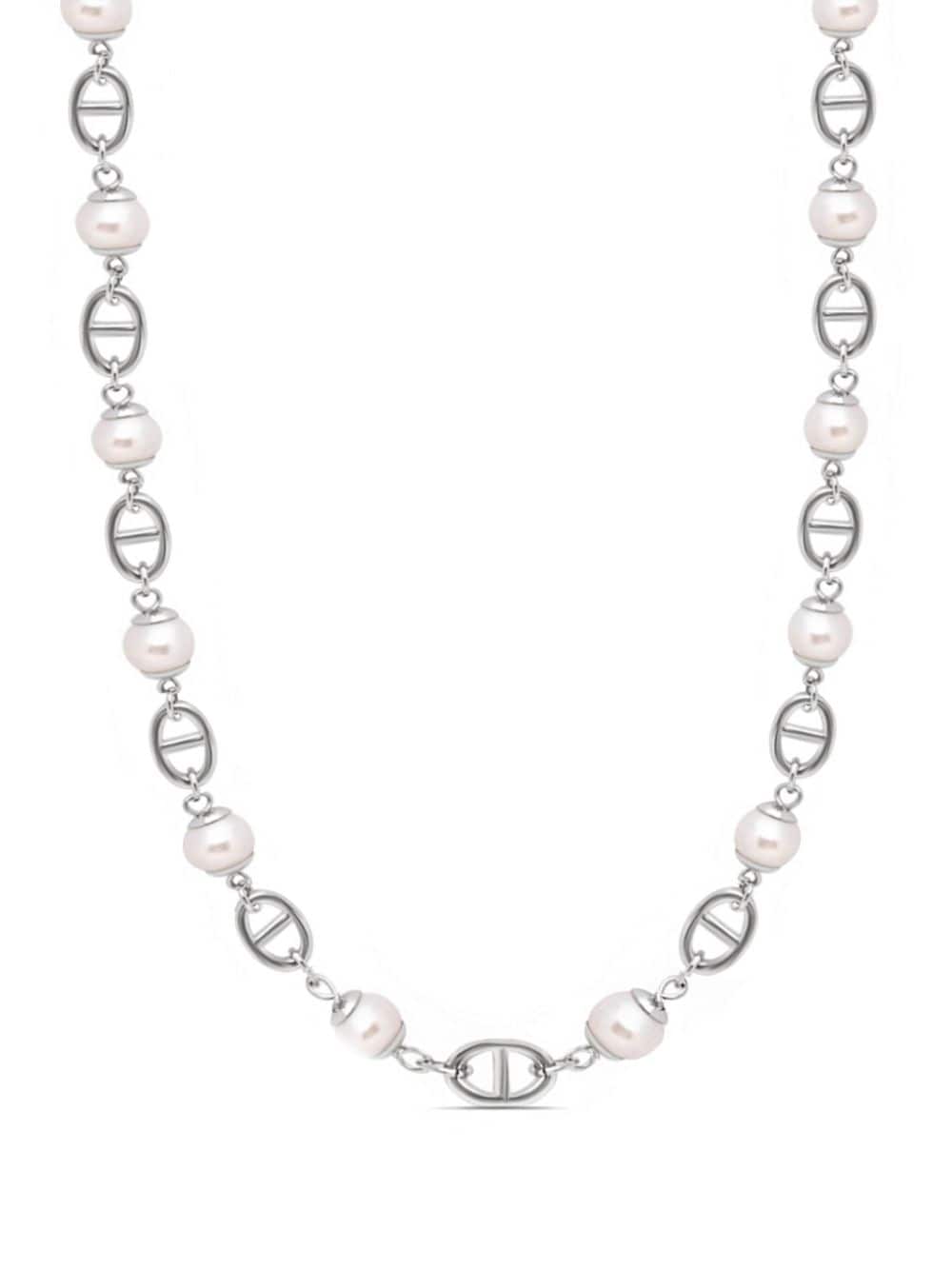 Nialaya Jewelry freshwater pearl chain necklace - Silver von Nialaya Jewelry