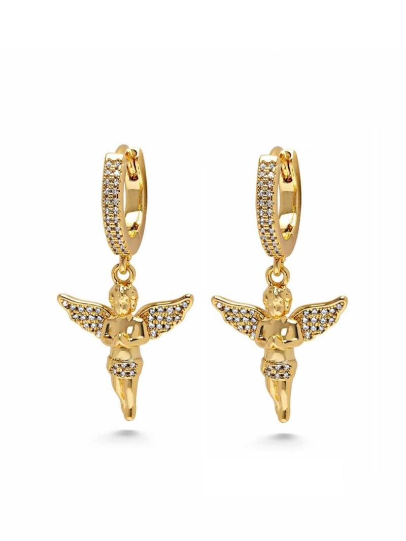 Nialaya Jewelry gold plated Angel huggie earrings von Nialaya Jewelry