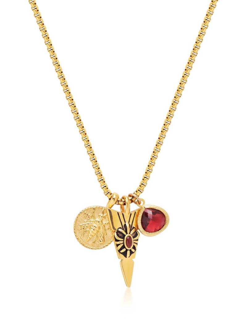 Nialaya Jewelry gold plated Talisman necklace von Nialaya Jewelry