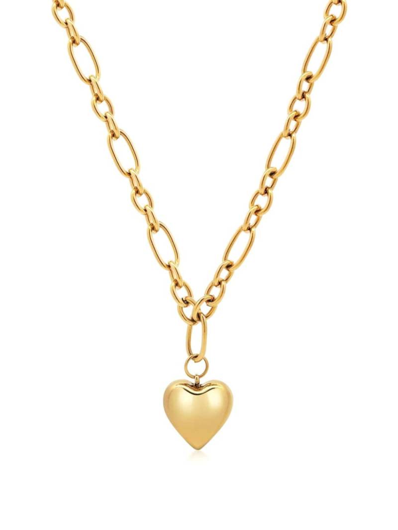 Nialaya Jewelry heart-pendant chain necklace - Gold von Nialaya Jewelry