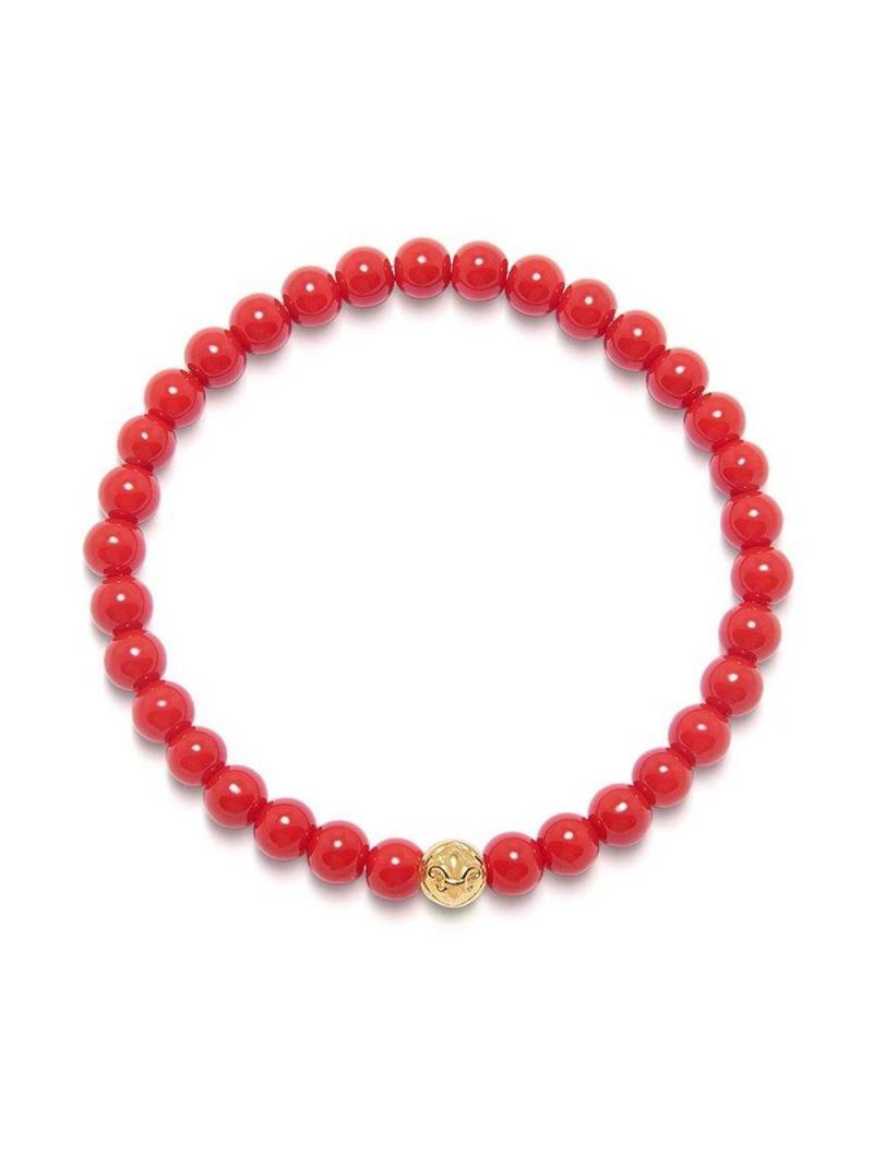 Nialaya Jewelry jade beaded bracelet - Red von Nialaya Jewelry