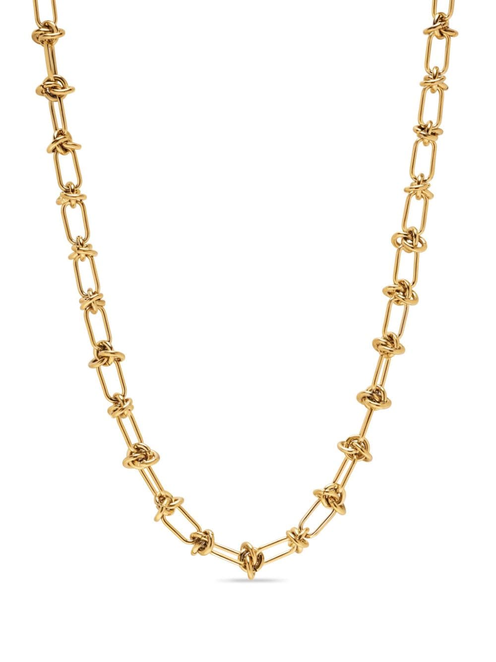 Nialaya Jewelry knot-detail gold-plated necklace von Nialaya Jewelry