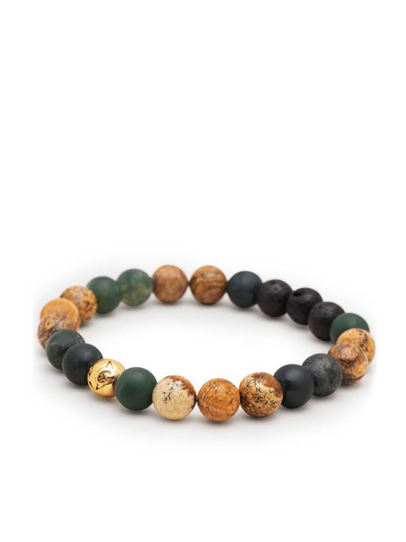 Nialaya Jewelry multi-stone beaded bracelet - Green von Nialaya Jewelry