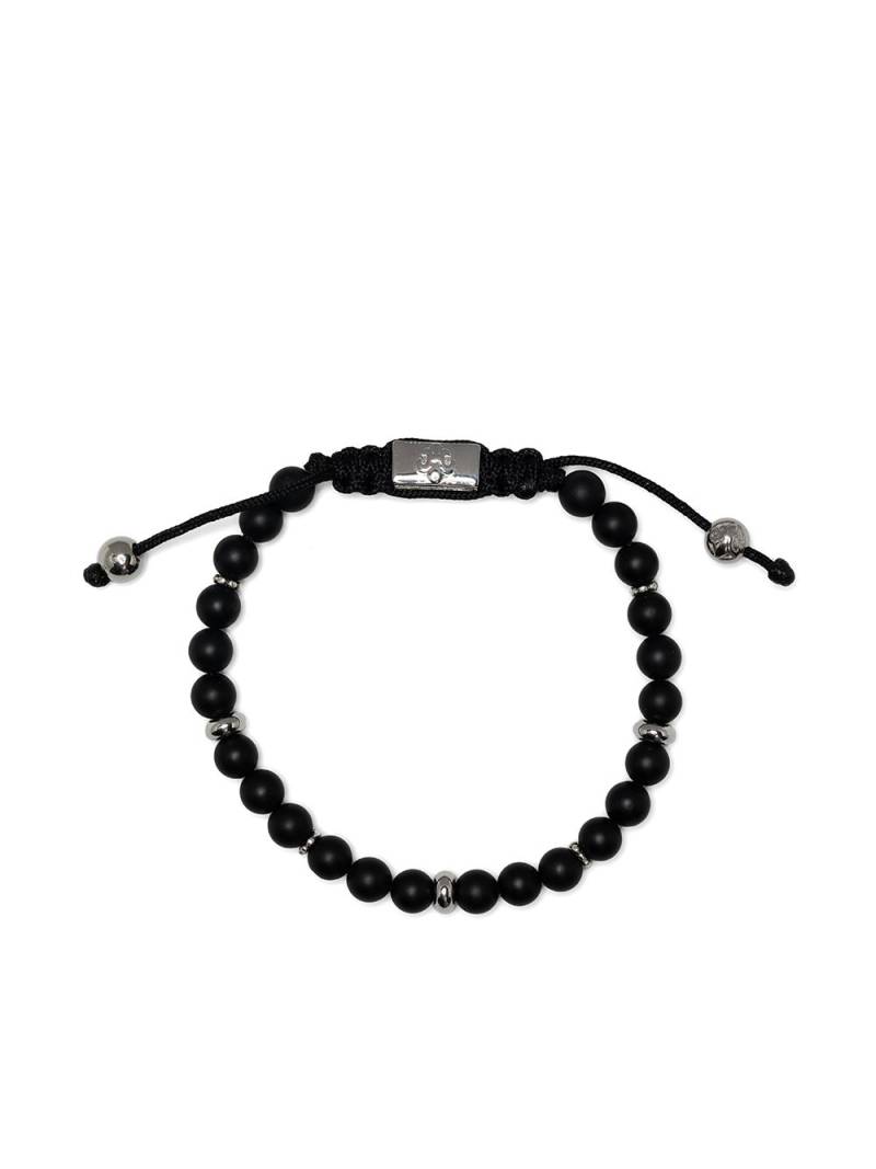 Nialaya Jewelry onyx-bead drawstring bracelet - Black von Nialaya Jewelry