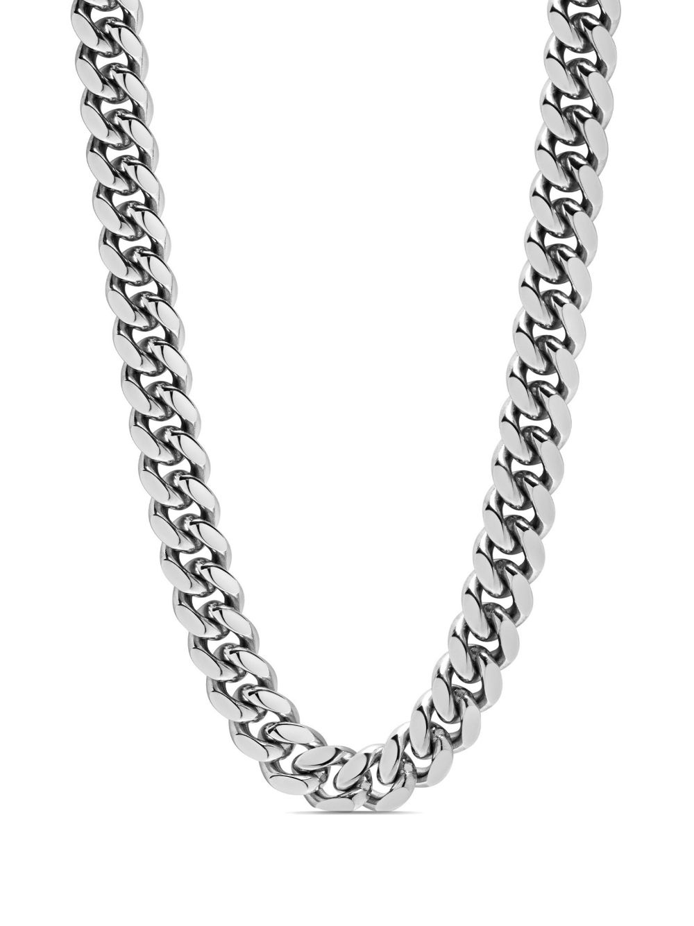 Nialaya Jewelry rolo-chain stainless steel necklace - Silver von Nialaya Jewelry