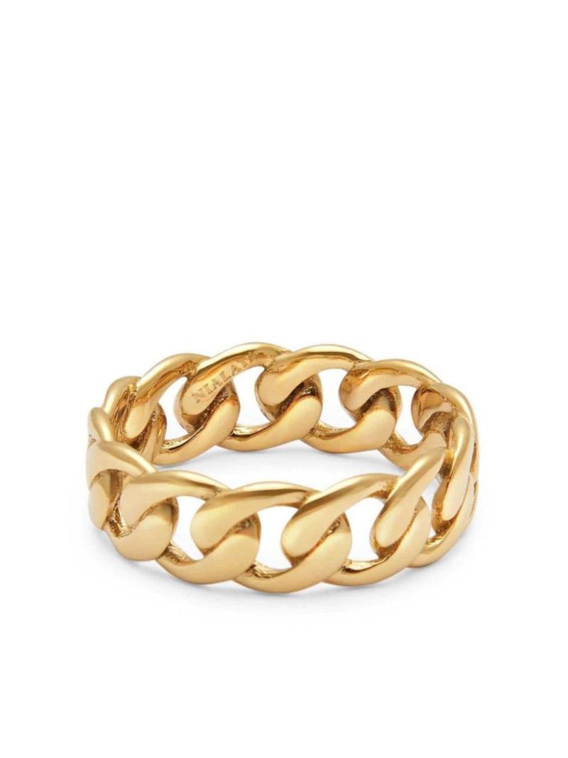 Nialaya Jewelry round chain ring - Gold von Nialaya Jewelry