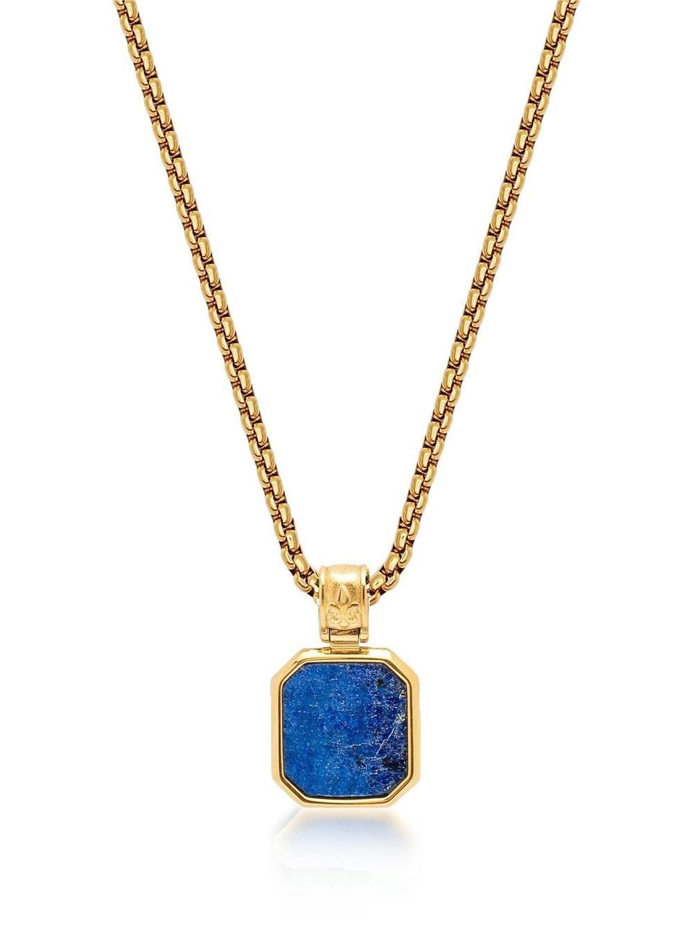 Nialaya Jewelry square pendant chain necklace - Gold von Nialaya Jewelry
