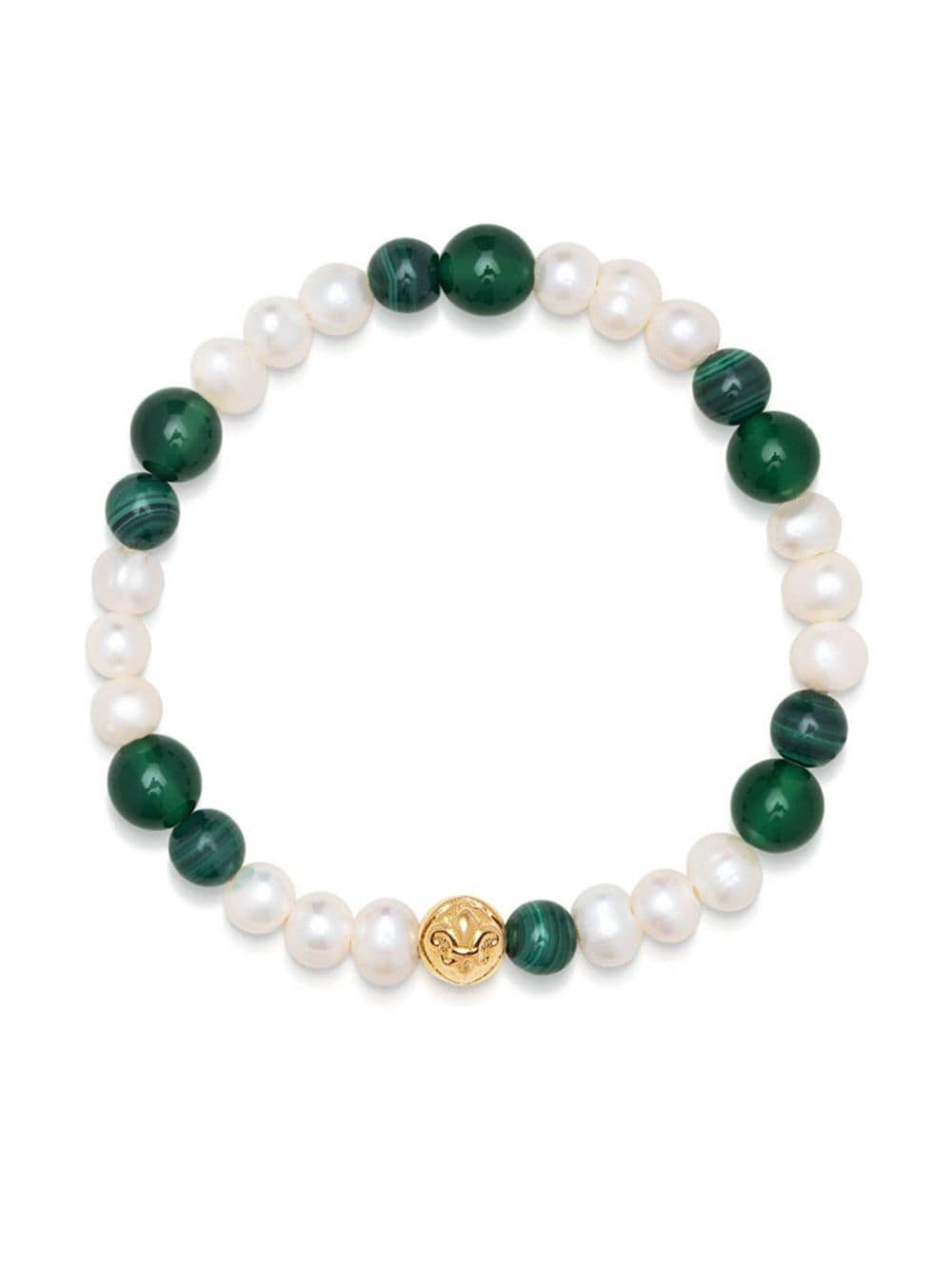 Nialaya Jewelry two-tone pearl bracelet - Gold von Nialaya Jewelry