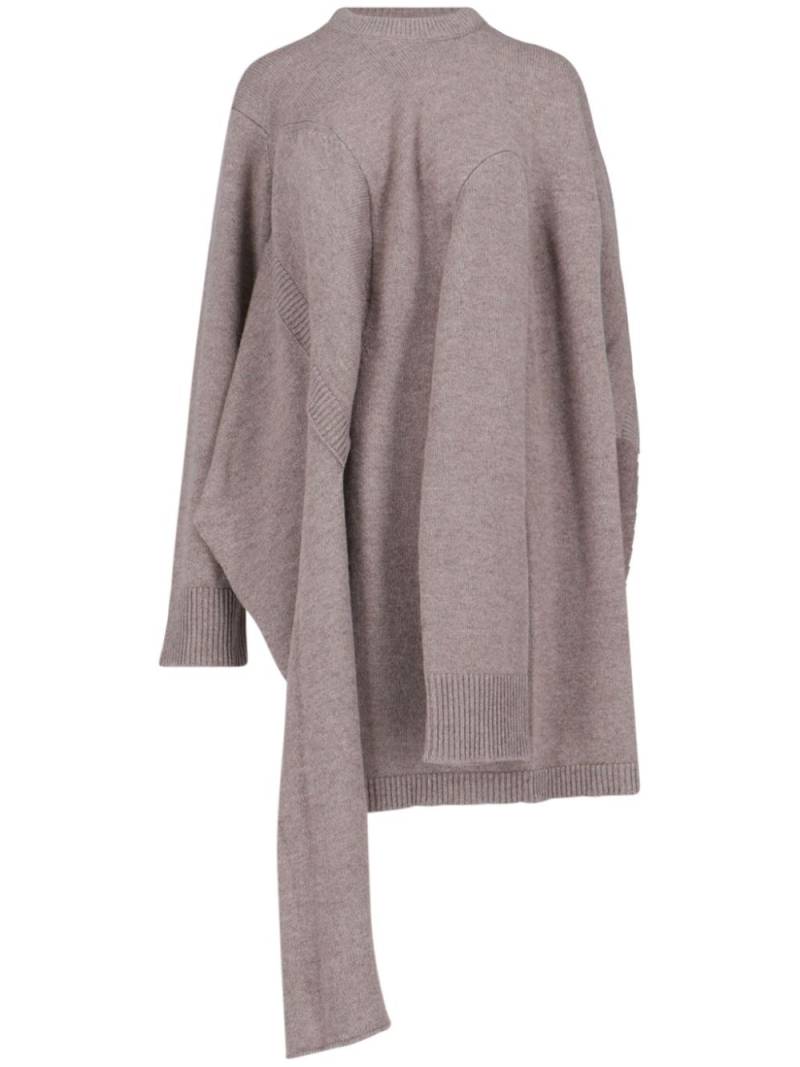 Niccolò Pasqualetti asymmetric sweater - Brown von Niccolò Pasqualetti