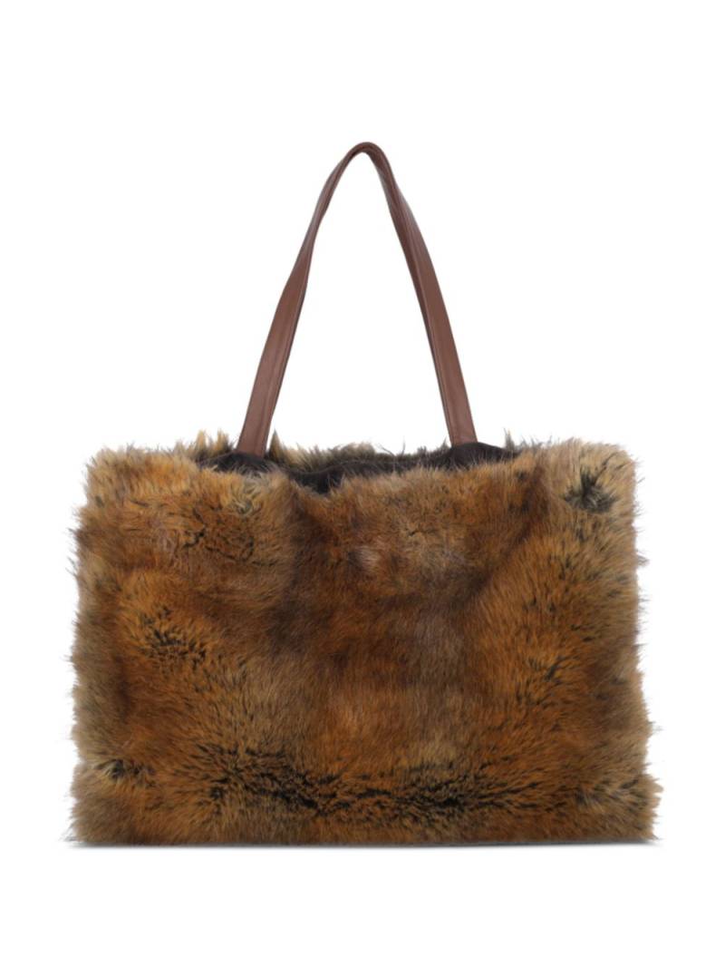 Niccolò Pasqualetti faux-fur tote bag - Brown von Niccolò Pasqualetti