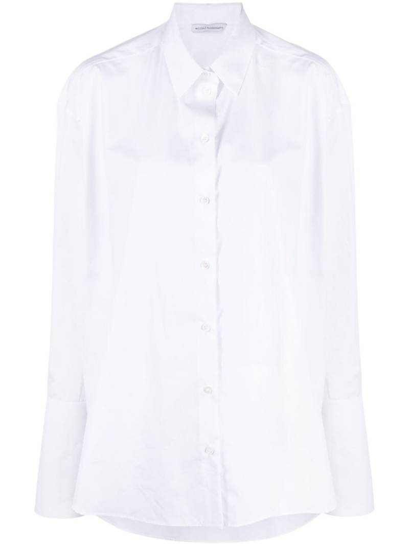 Niccolò Pasqualetti high-cuff poplin cotton shirt - White von Niccolò Pasqualetti