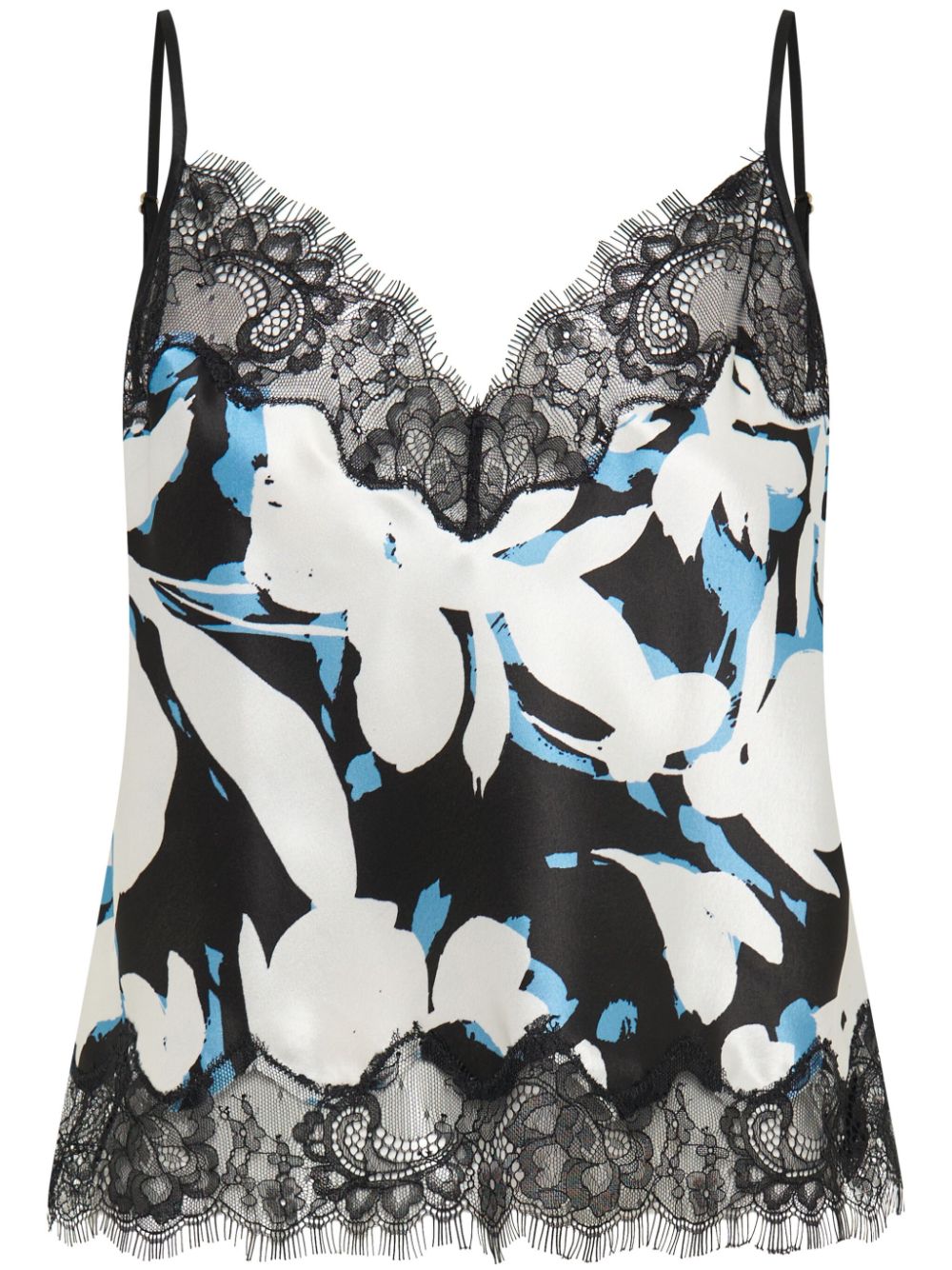 Nicholas Alani blur-print silk camisole - Black von Nicholas