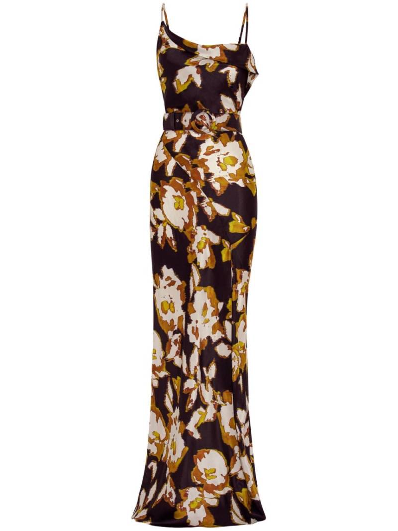 Nicholas Belira abstract-print dress - Black von Nicholas