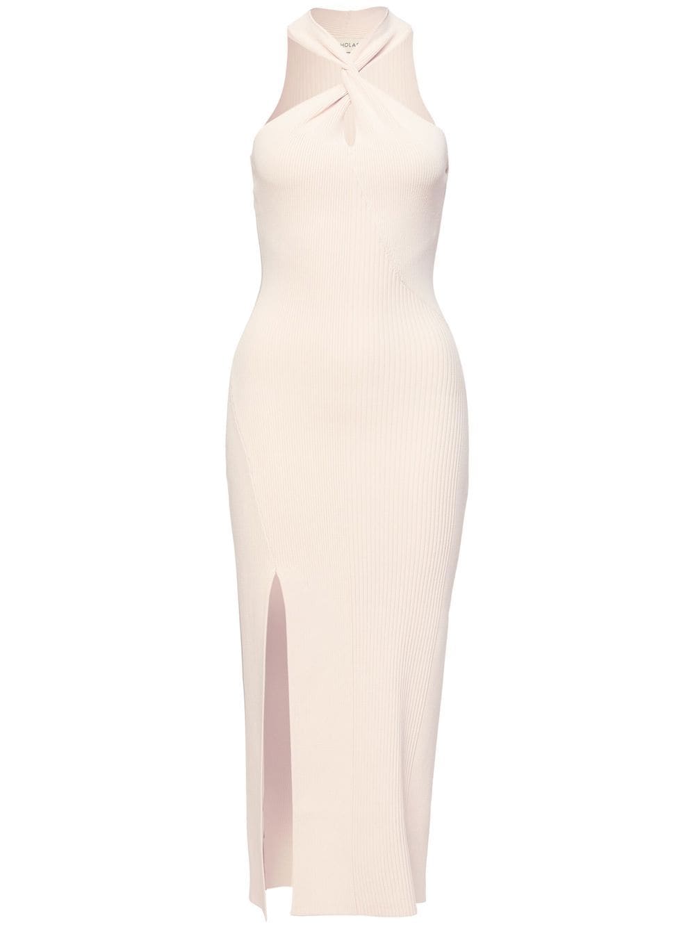 Nicholas Daija twist halterneck dress - Neutrals von Nicholas