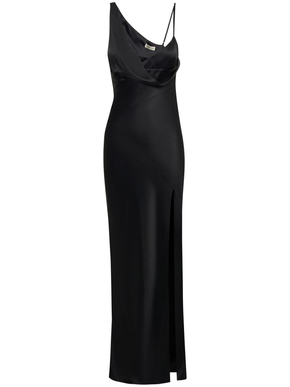 Nicholas Duna one-shoulder satin dress - Black von Nicholas