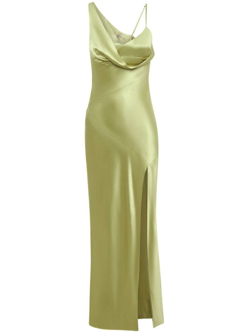 Nicholas Duna one-shoulder satin dress - Green von Nicholas