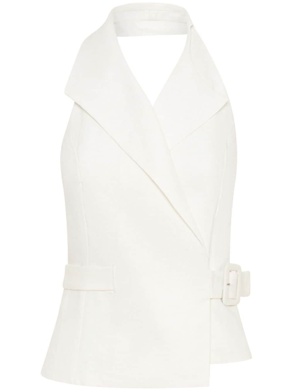 Nicholas Isabeau halterneck top - White von Nicholas