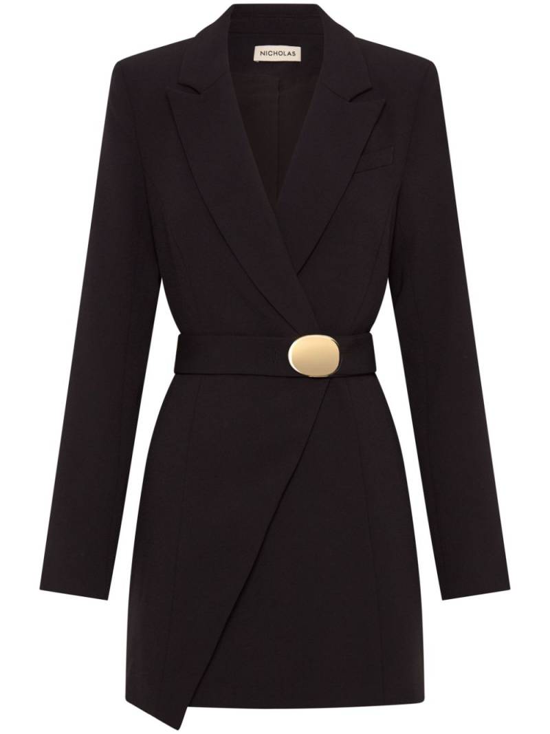 Nicholas Mackenzie belted blazer dress - Black von Nicholas