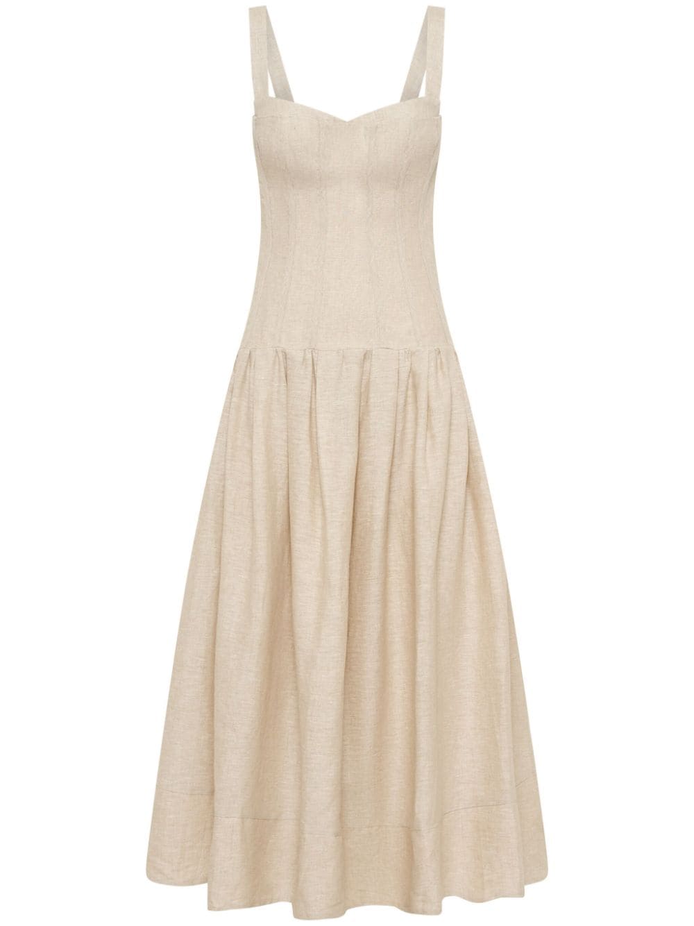 Nicholas Makenna linen dress - Neutrals von Nicholas