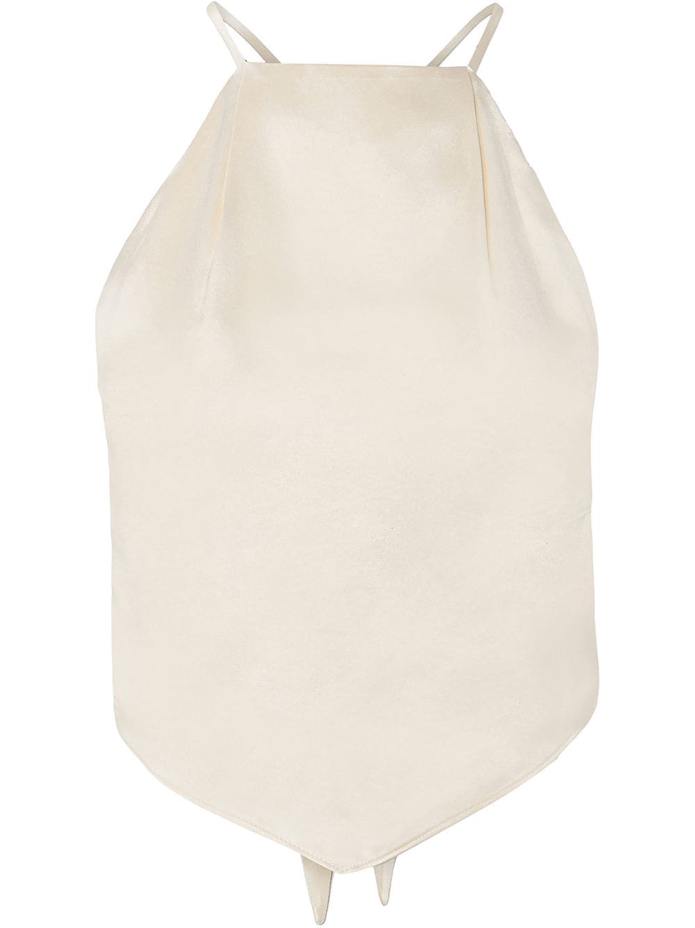 Nicholas Mika halter silk tank top - White von Nicholas