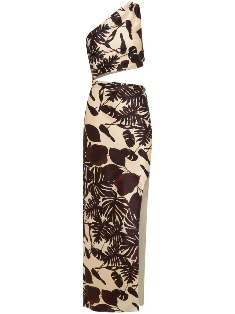 Nicholas Raya silk dress - Brown von Nicholas