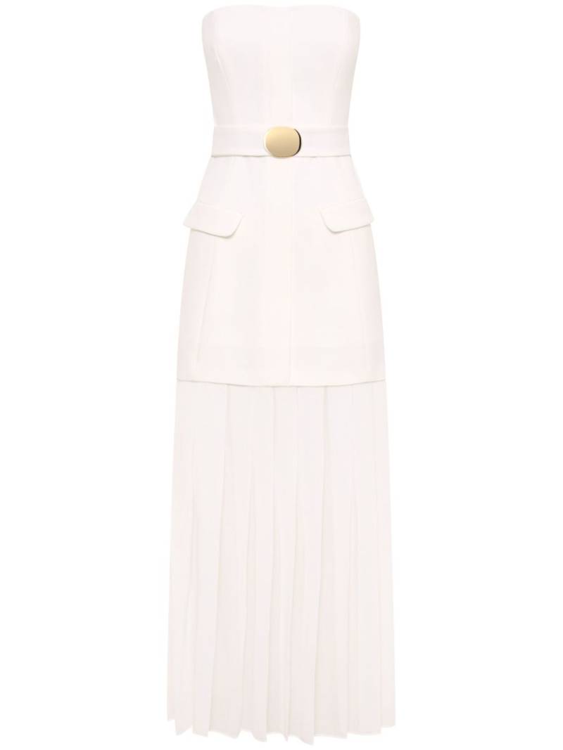 Nicholas Reagan pleated maxi dress - White von Nicholas