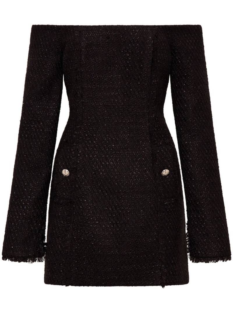 Nicholas Sunny tweed dress - Black von Nicholas