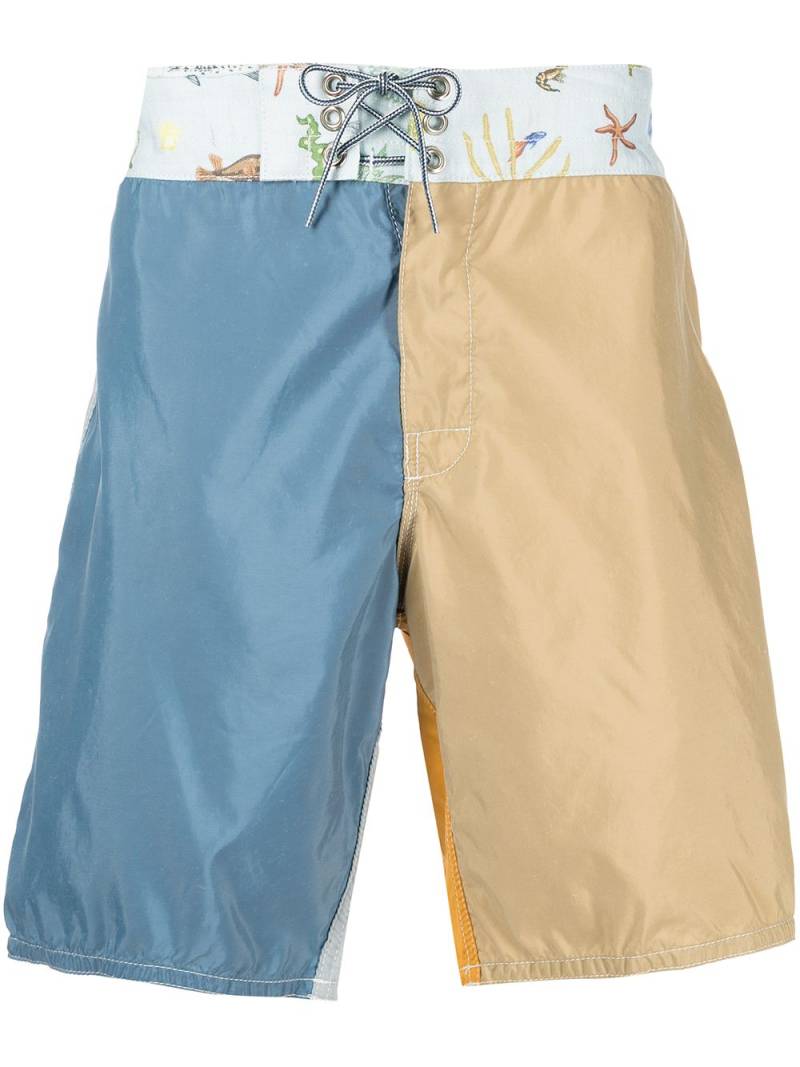 Nick Fouquet 311 Nick Fouquet x Birdwell board shorts - Blue von Nick Fouquet