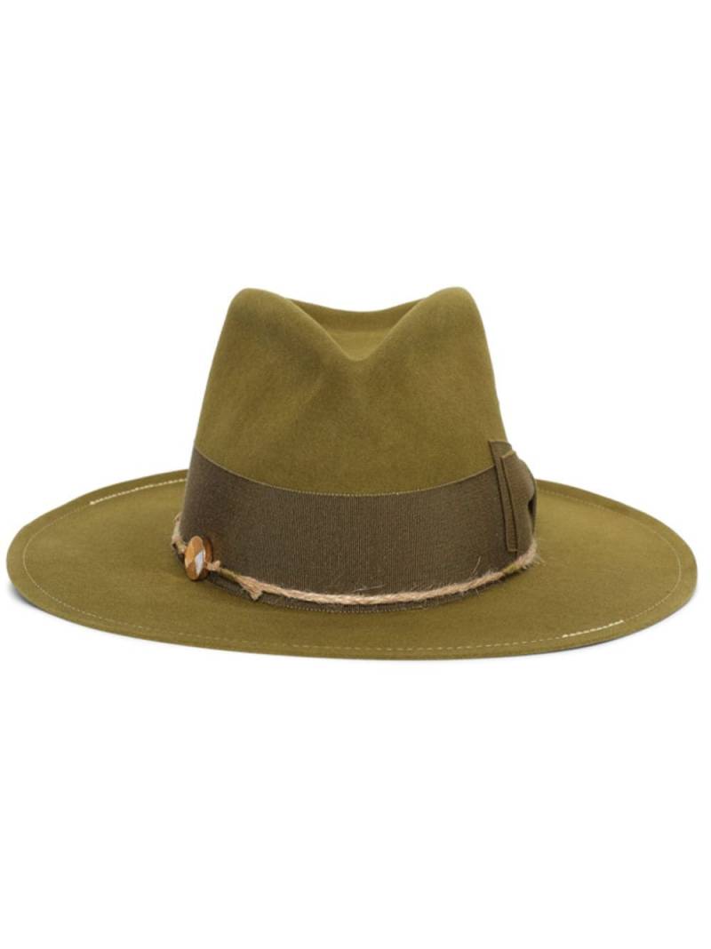 Nick Fouquet River Song fedora hat - Green von Nick Fouquet