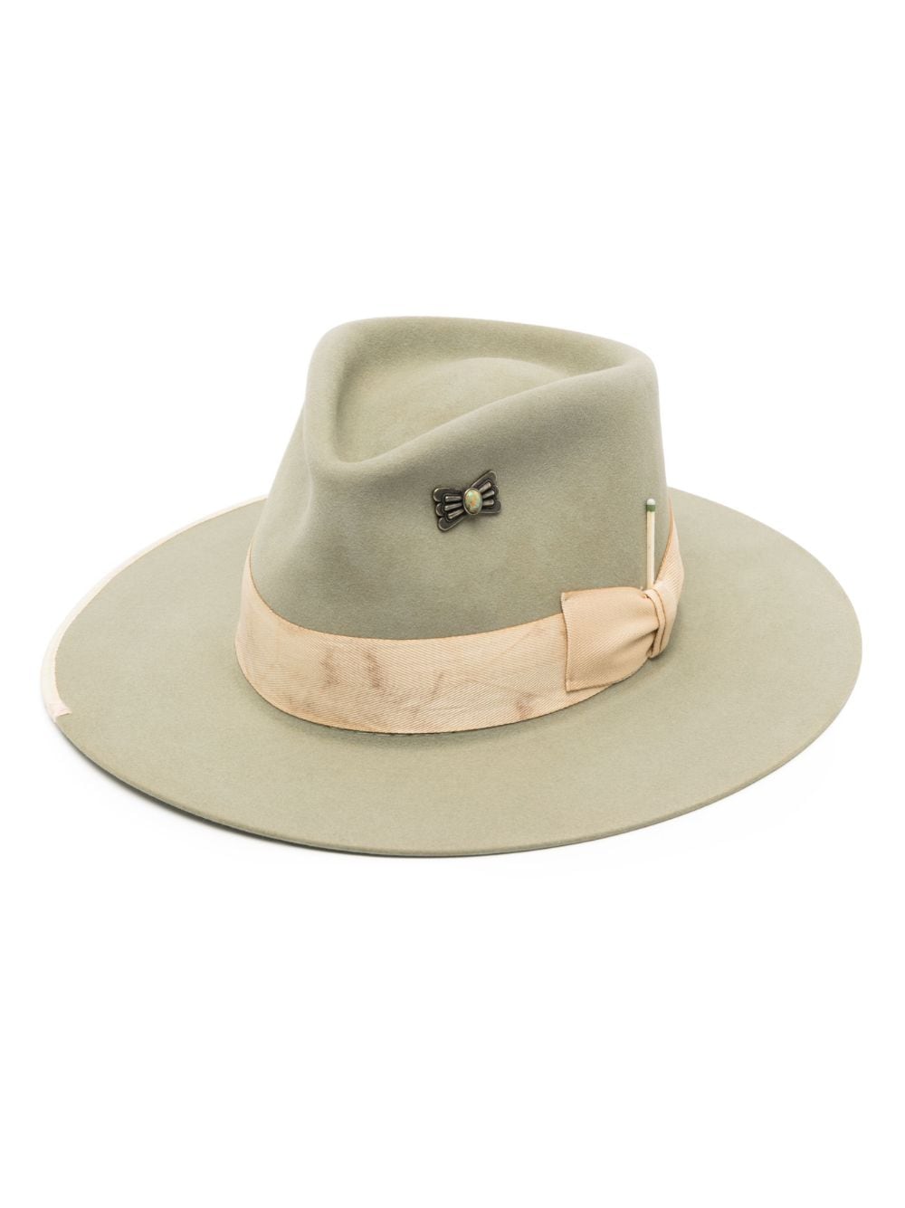 Nick Fouquet Tea Ceremony wool felt fedora - Green von Nick Fouquet