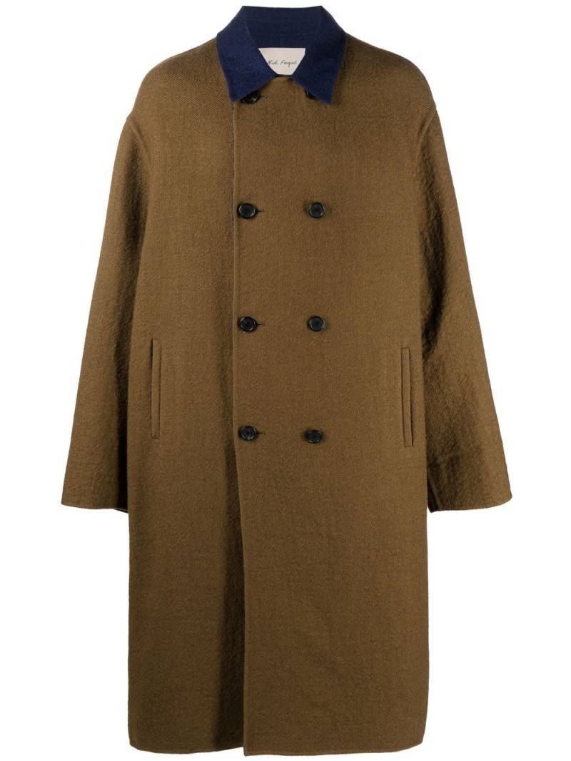 Nick Fouquet Vincent double-breasted overcoat - Green von Nick Fouquet