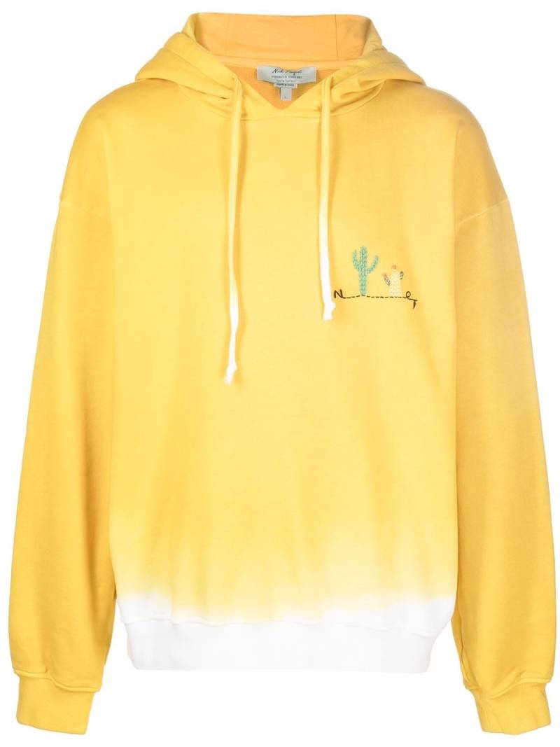 Nick Fouquet embroidered-design hoodie - Yellow von Nick Fouquet