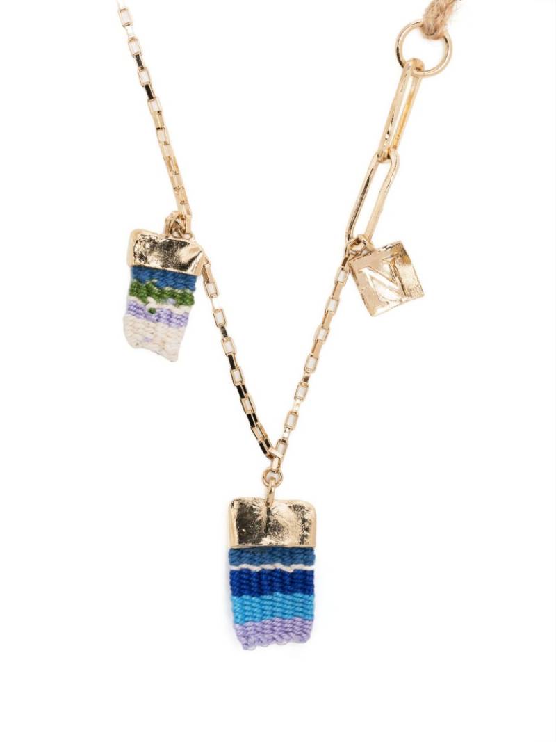 Nick Fouquet knitted charm-detail necklace - Gold von Nick Fouquet