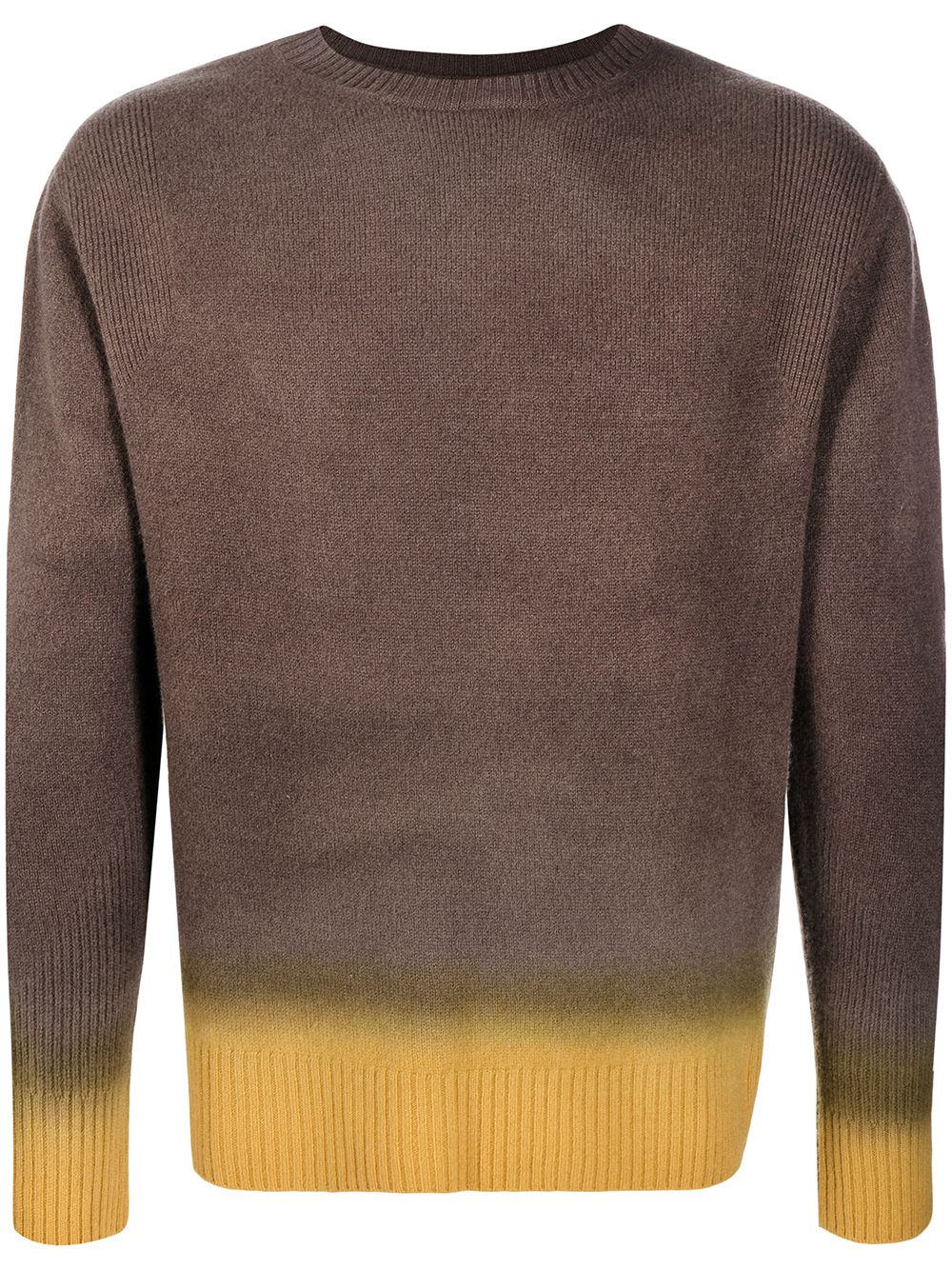 Nick Fouquet ombré-effect long-sleeved sweater - Brown von Nick Fouquet