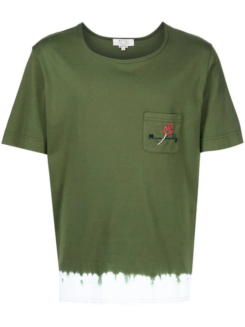 Nick Fouquet two-tone short-sleeved T-shirt - Green von Nick Fouquet