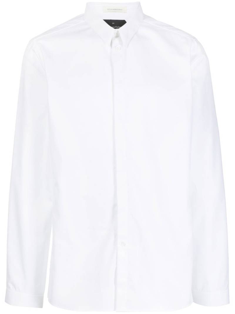 Nicolas Andreas Taralis cotton long-sleeve shirt - White von Nicolas Andreas Taralis