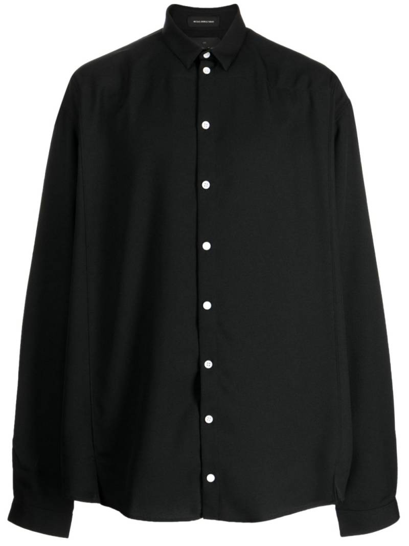 Nicolas Andreas Taralis long-sleeve cotton shirt - Black von Nicolas Andreas Taralis