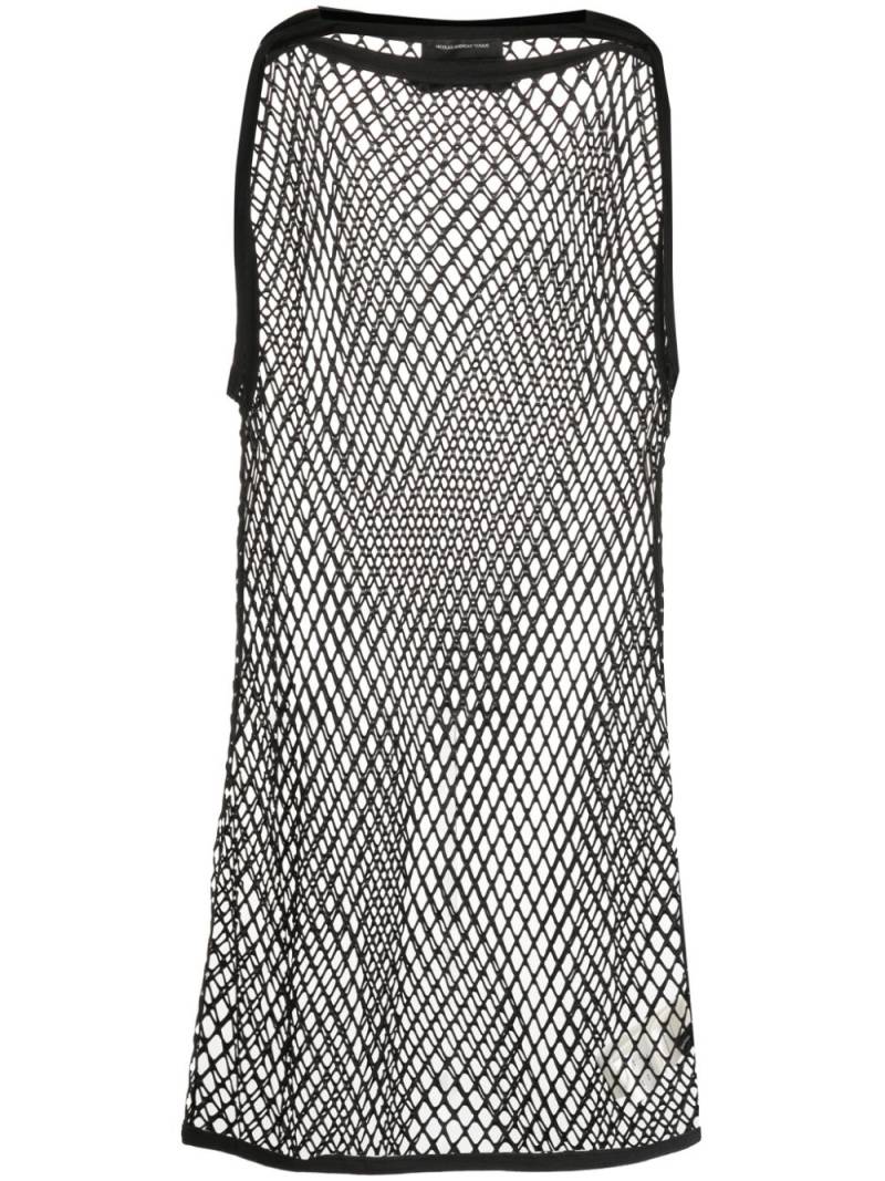 Nicolas Andreas Taralis semi-sheer mesh tank top - Black von Nicolas Andreas Taralis