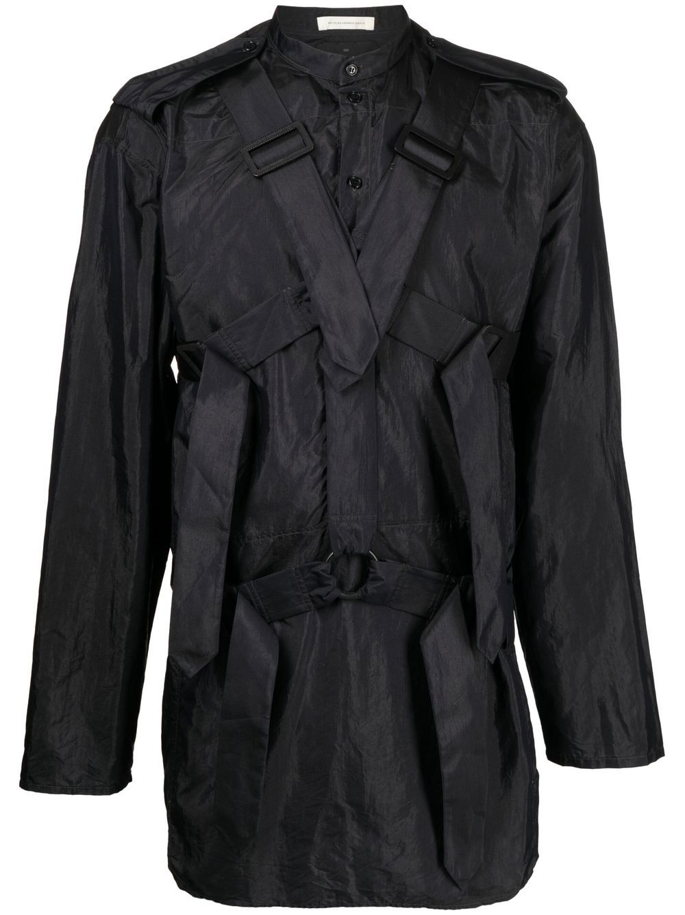 Nicolas Andreas Taralis strap detail shirt - Black von Nicolas Andreas Taralis