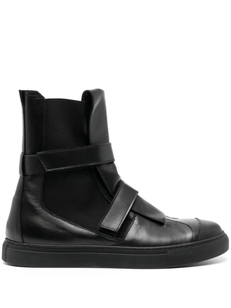 Nicolas Andreas Taralis touch-strap high-top leather sneakers - Black von Nicolas Andreas Taralis