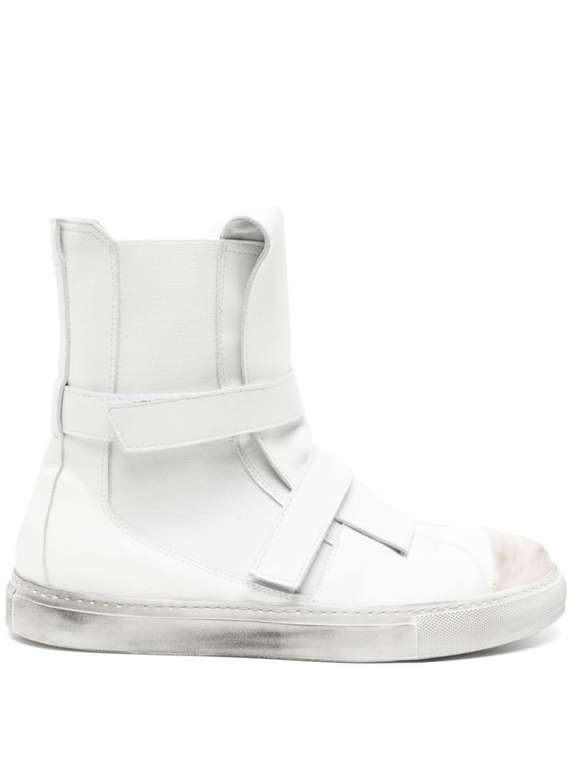 Nicolas Andreas Taralis touch-strap high-top leather sneakers - White von Nicolas Andreas Taralis