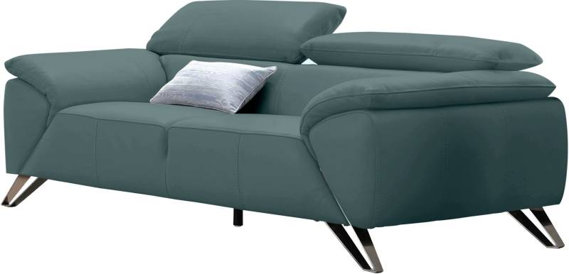 Nicoletti Home 2,5-Sitzer, Breite 204 cm, inklusive Kopfteilverstellung, Metallfüsse von Nicoletti Home