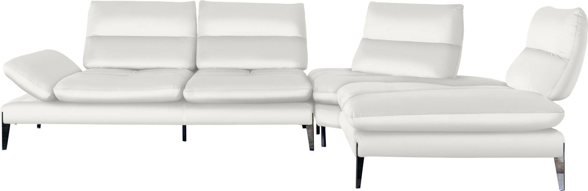 Nicoletti Home Ecksofa »Monnalisa«, Breite 237 cm, mit Sitztiefen- und Armverstellung von Nicoletti Home