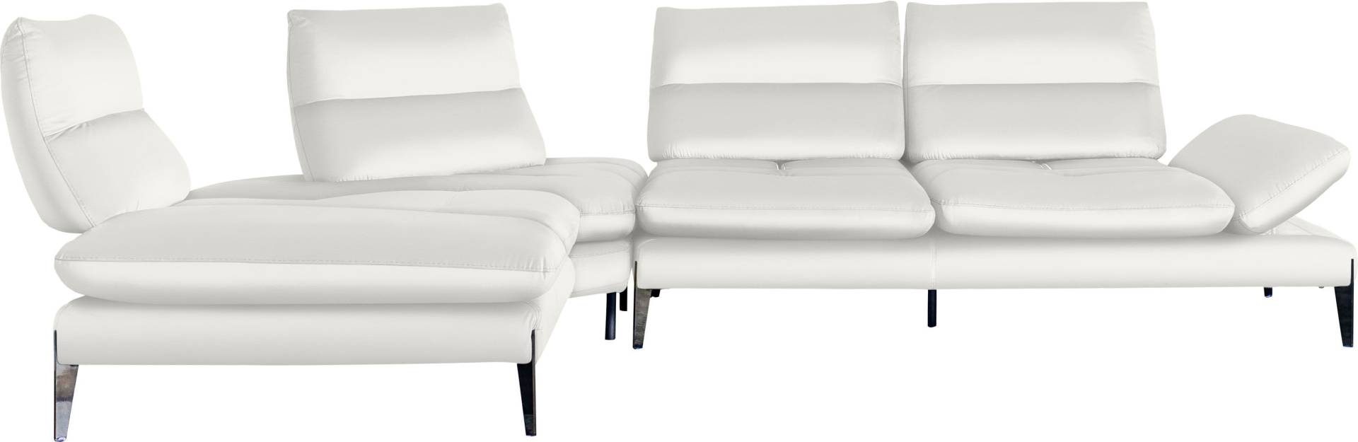 Nicoletti Home Ecksofa »Monnalisa«, Breite 237 cm, mit Sitztiefen- und Armverstellung von Nicoletti Home